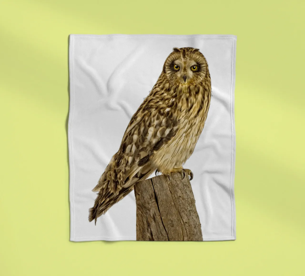 Owl fleece blanket by Curious Collections by Marielle Leenders