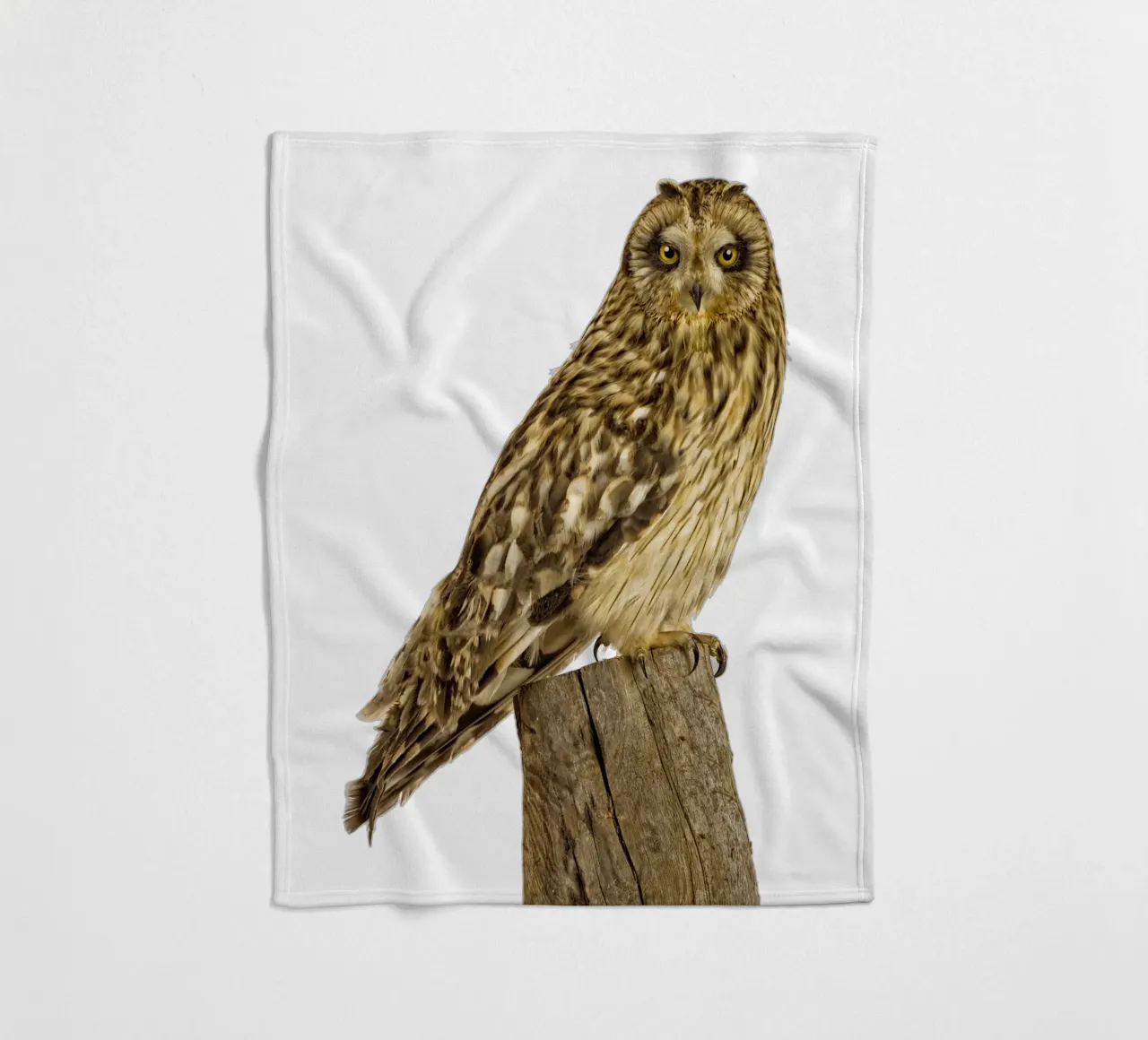 Owl fleece blanket by Curious Collections by Marielle Leenders