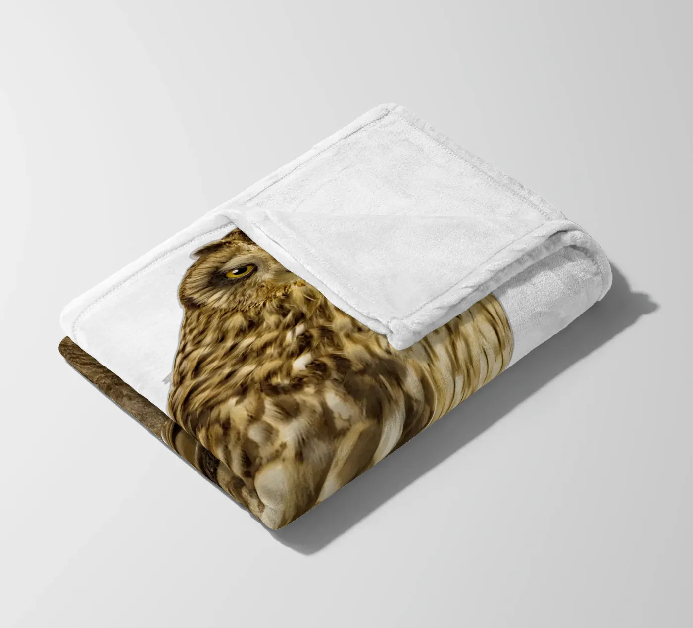 Owl fleece blanket by Curious Collections by Marielle Leenders