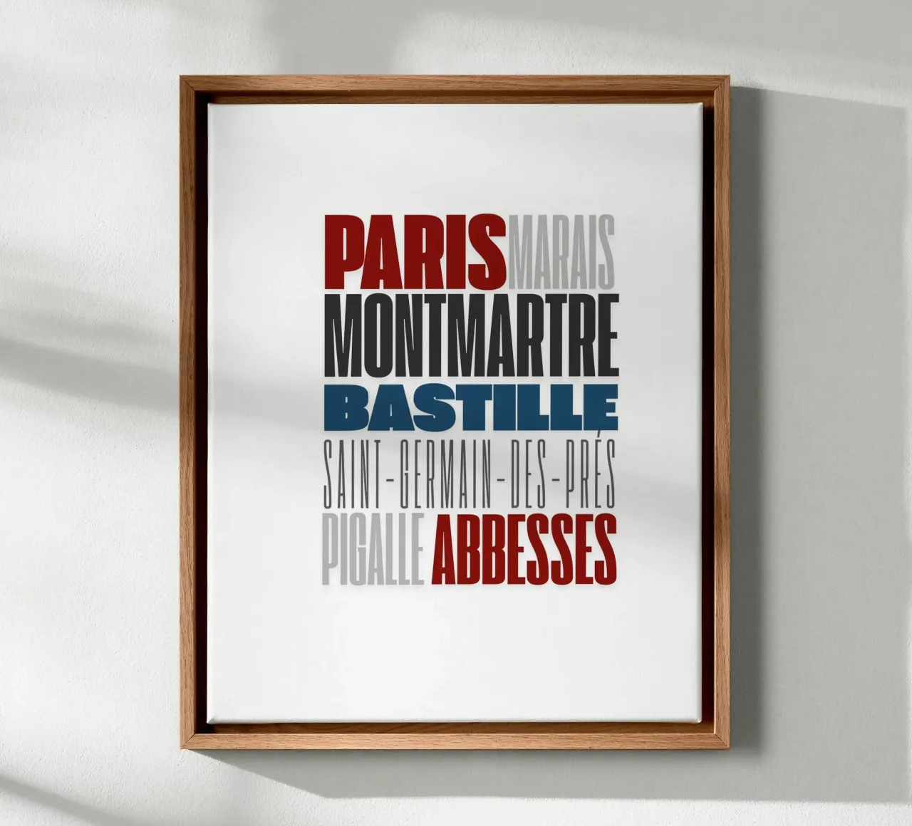 Paris canvas met Baklijst van Magdalena Martin Photography