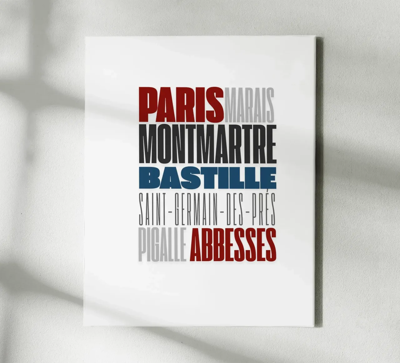 Paris canvas met Baklijst van Magdalena Martin Photography