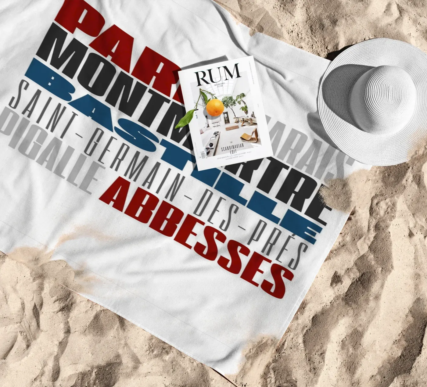 Paris beach towel by Magdalena Martin Photography