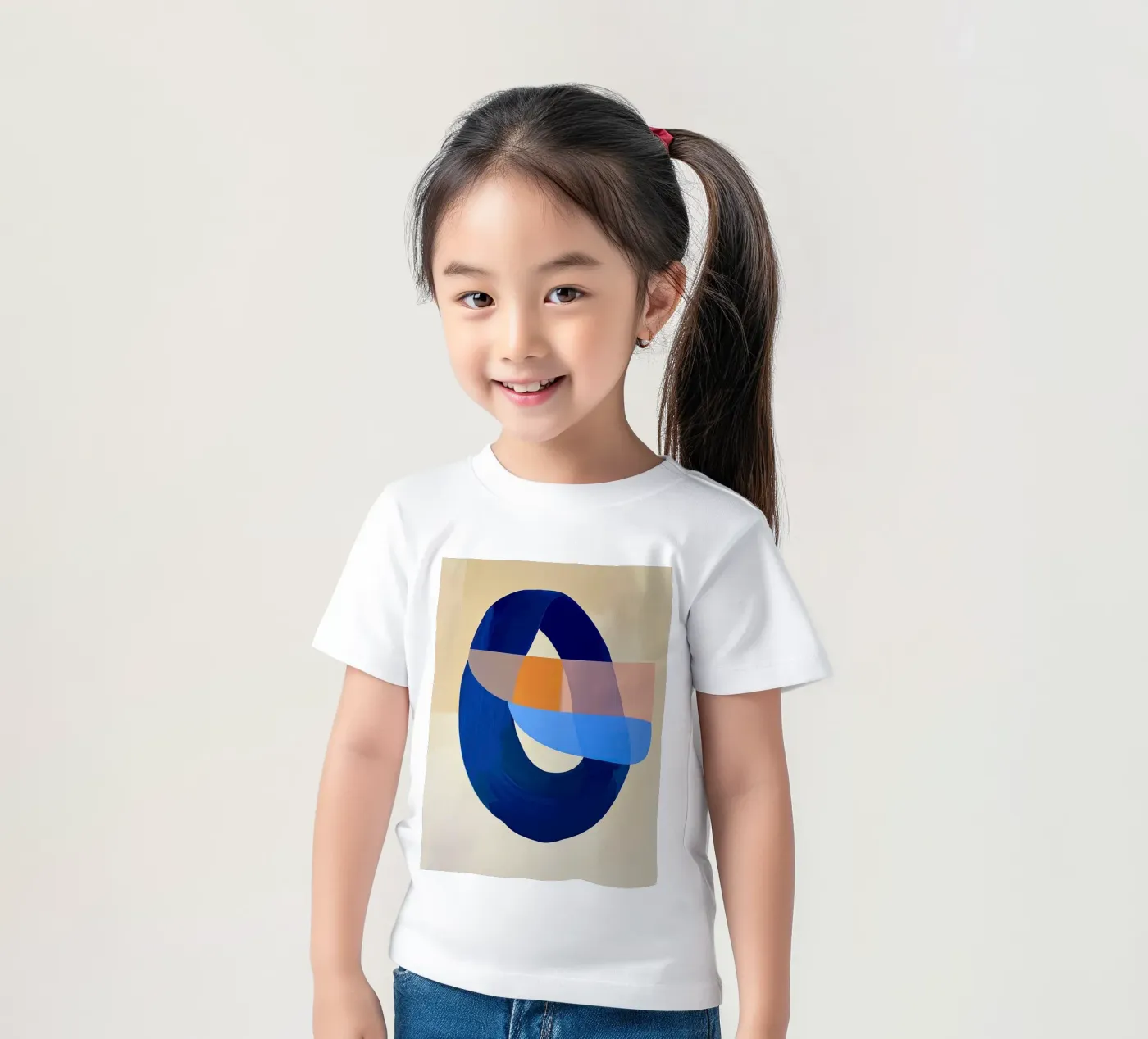Blue Loop Abstract t-shirt bambini da Nadjaa