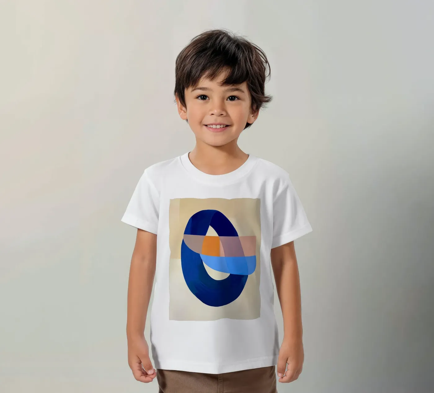 Blue Loop Abstract t-shirt bambini da Nadjaa