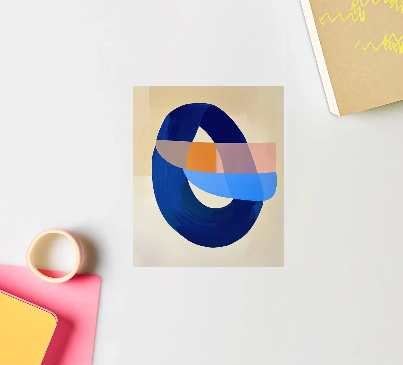 Blue Loop Abstract sticker by Nadjaa