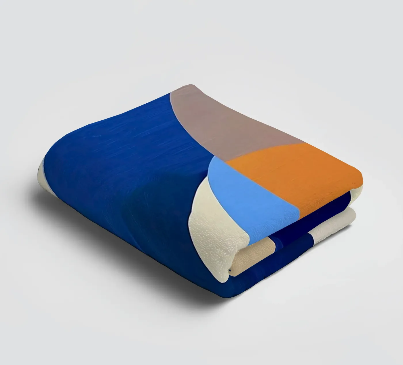 Blue Loop Abstract badhanddoek van Nadjaa