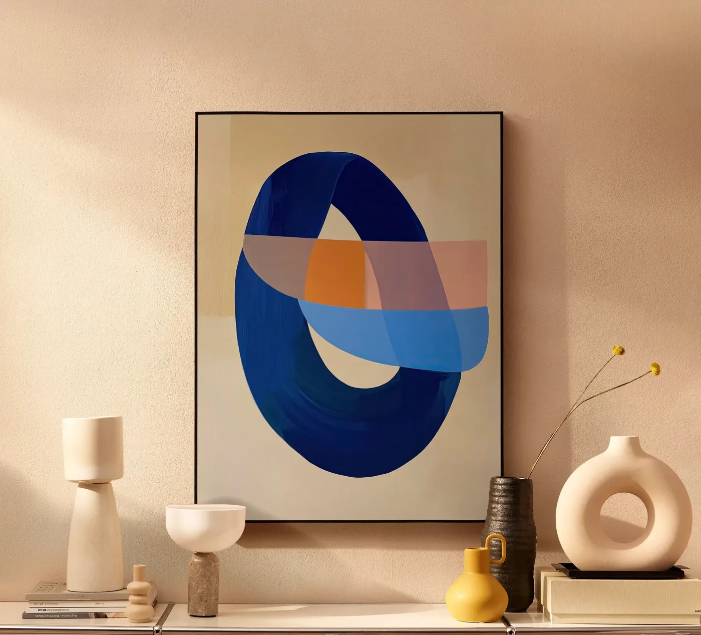 Blue Loop Abstract forex plate by Nadjaa