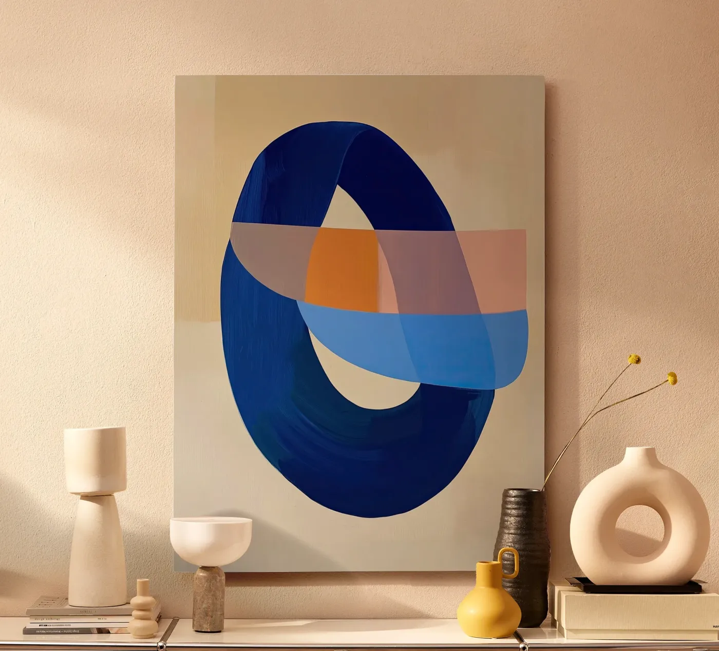 Blue Loop Abstract forex plate by Nadjaa