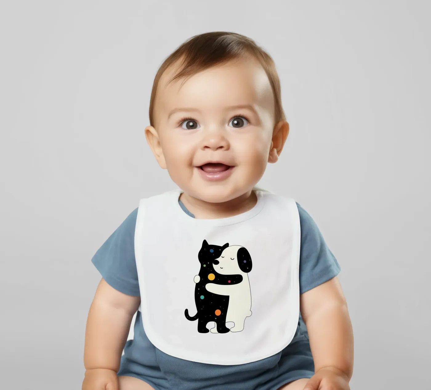 Universal Language baby bib by Andy Westface