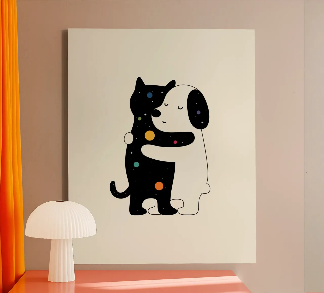 Universele taal canvas van Andy Westface
