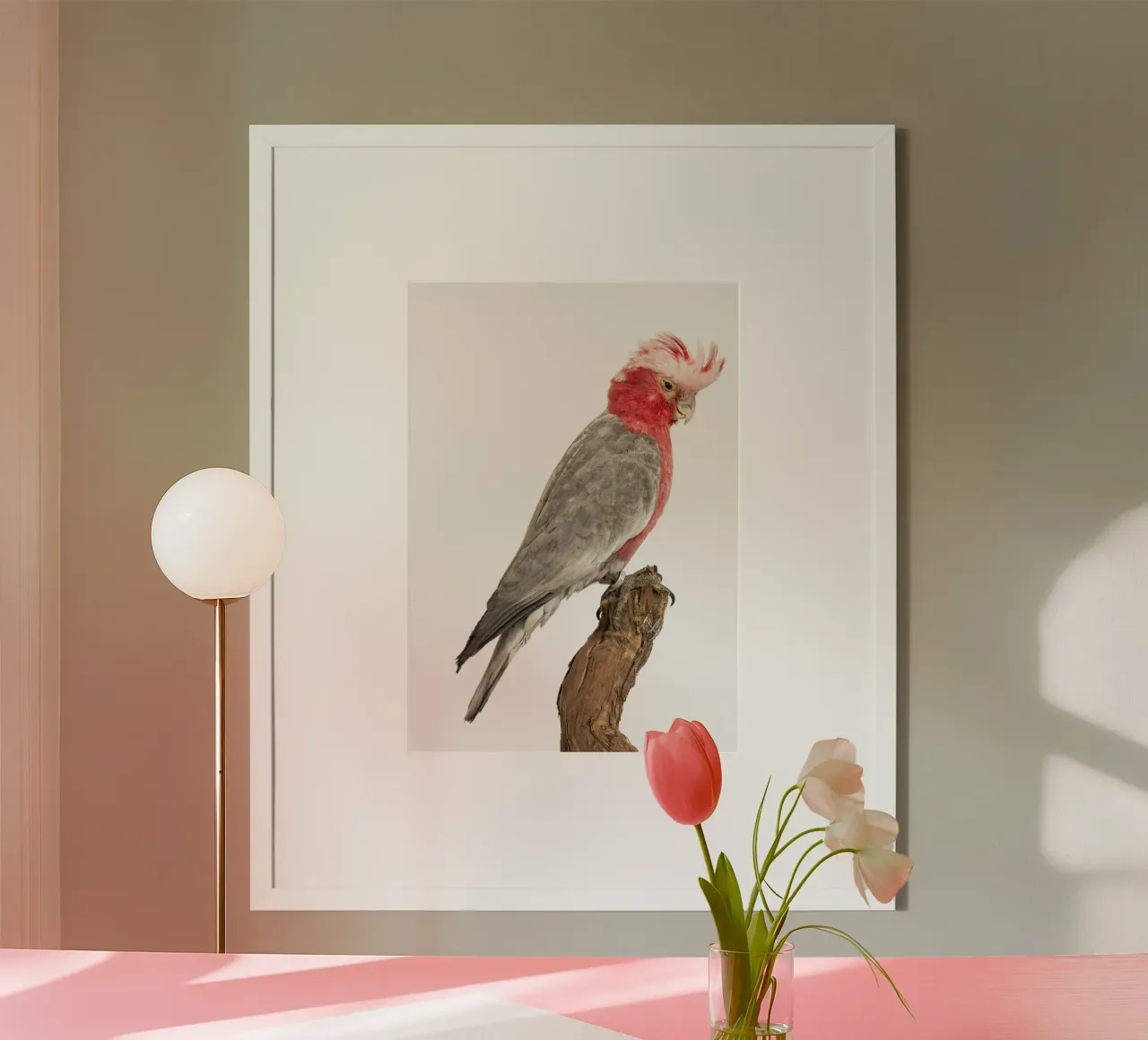 Cacatua rosa carta hahnemühle da Curious Collections by Marielle Leenders
