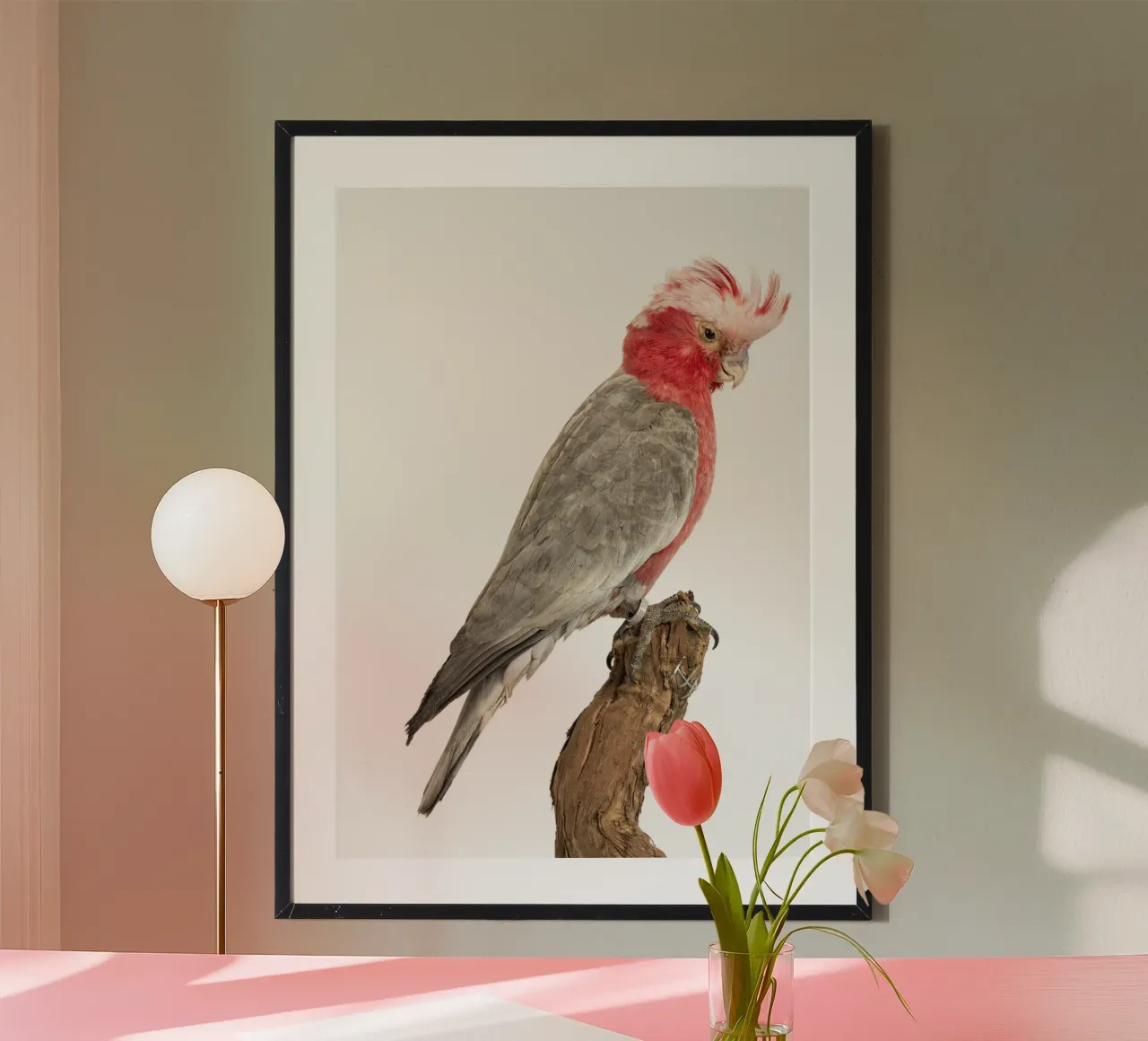 Cacatua rosa carta hahnemühle da Curious Collections by Marielle Leenders