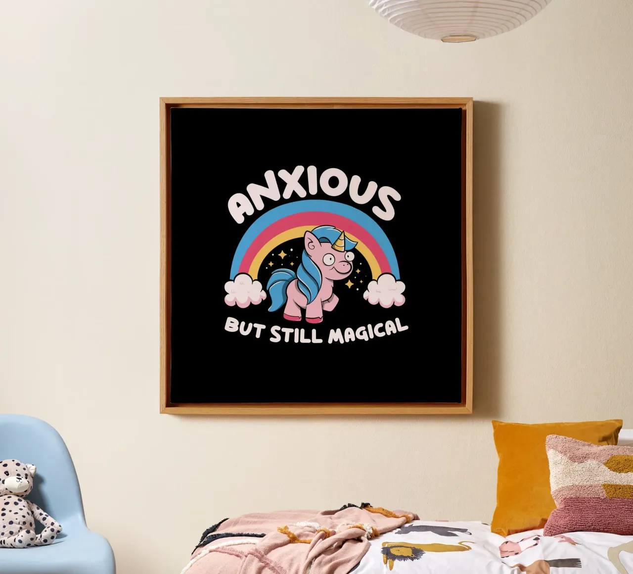 Anxious But Still Magical tela con Cornice a cassetta da Tobe Fonseca