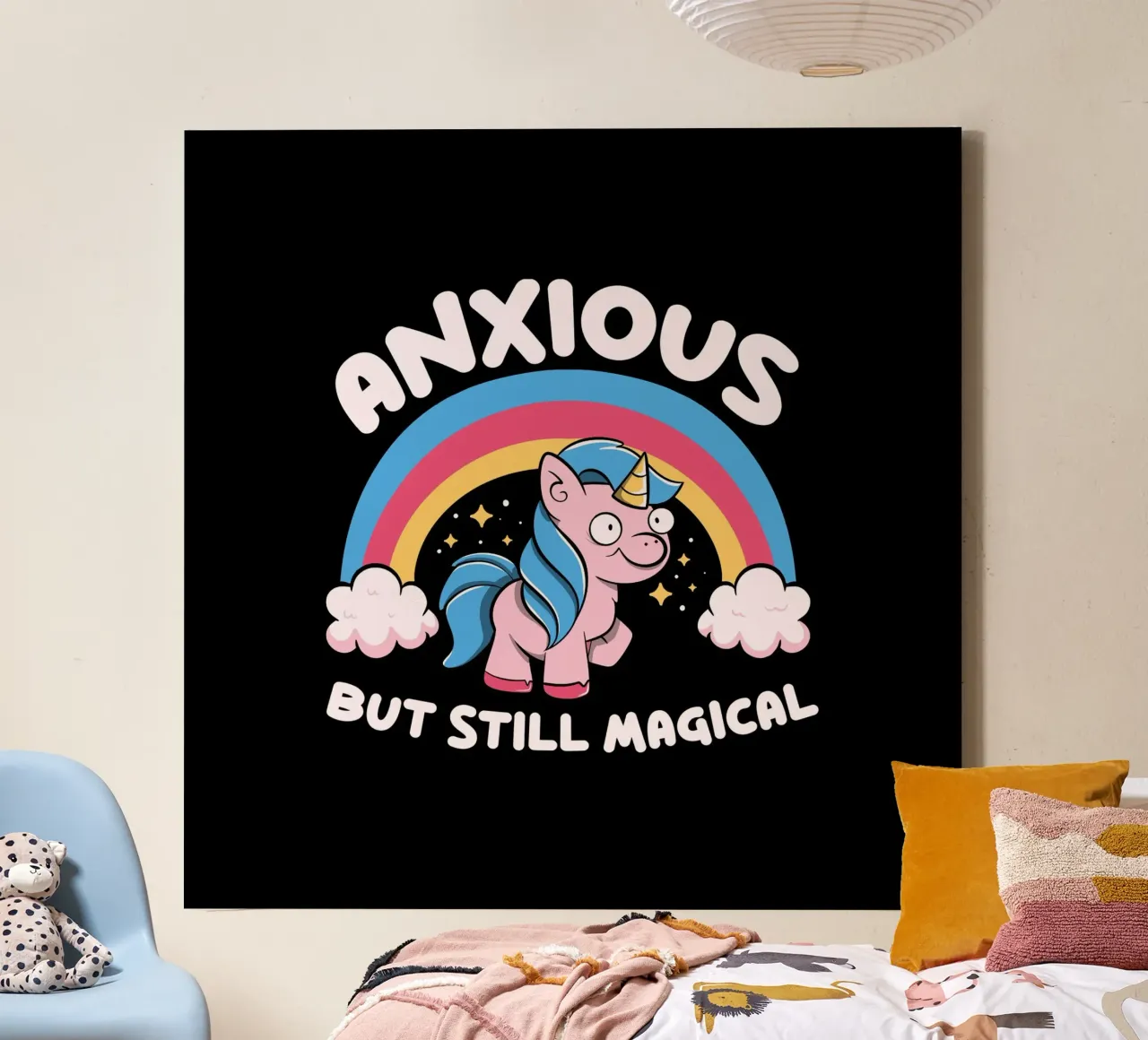 Anxious But Still Magical tela con Cornice a cassetta da Tobe Fonseca