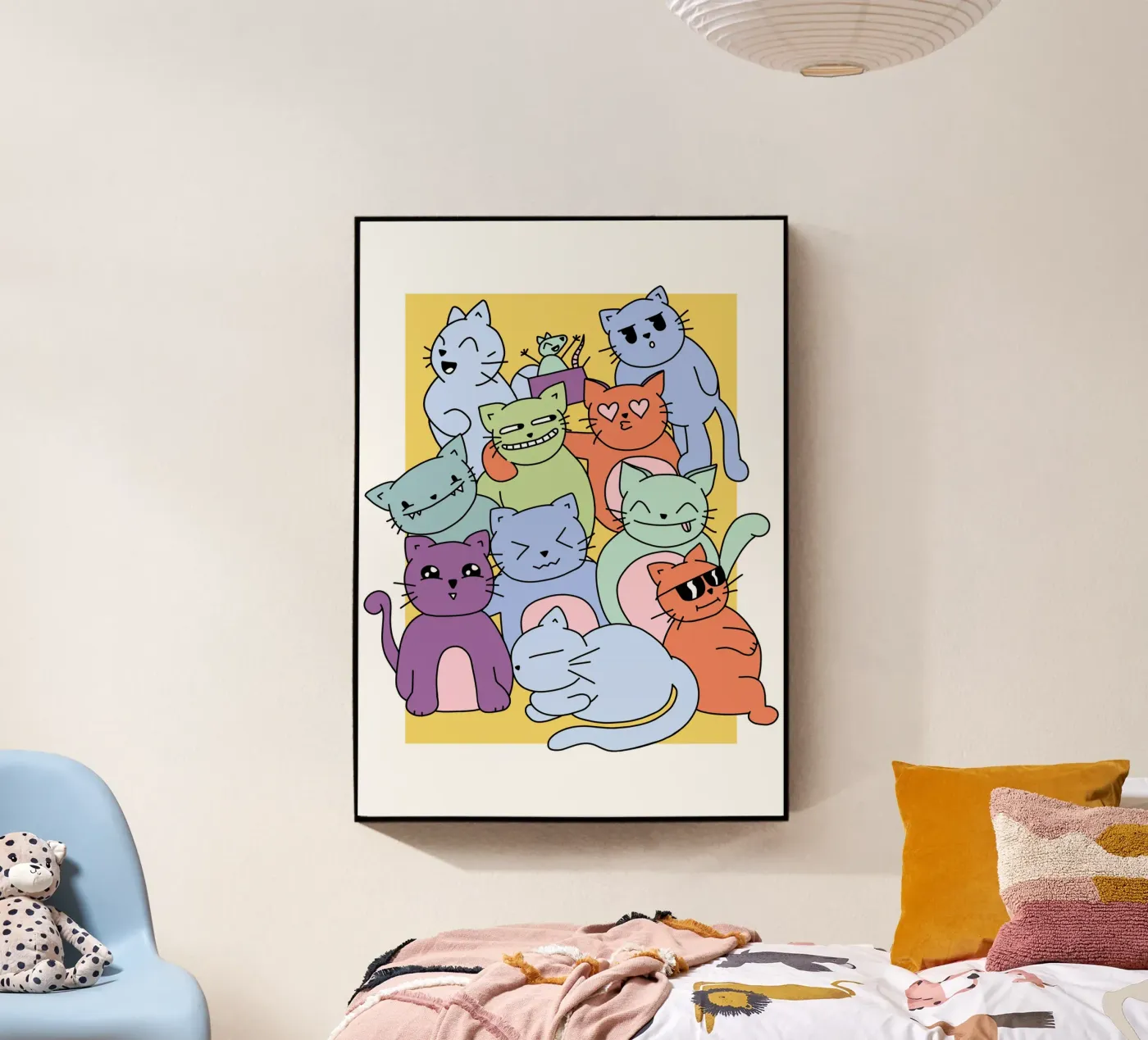 Cat Party plexiglass da BAINAI KAWAII