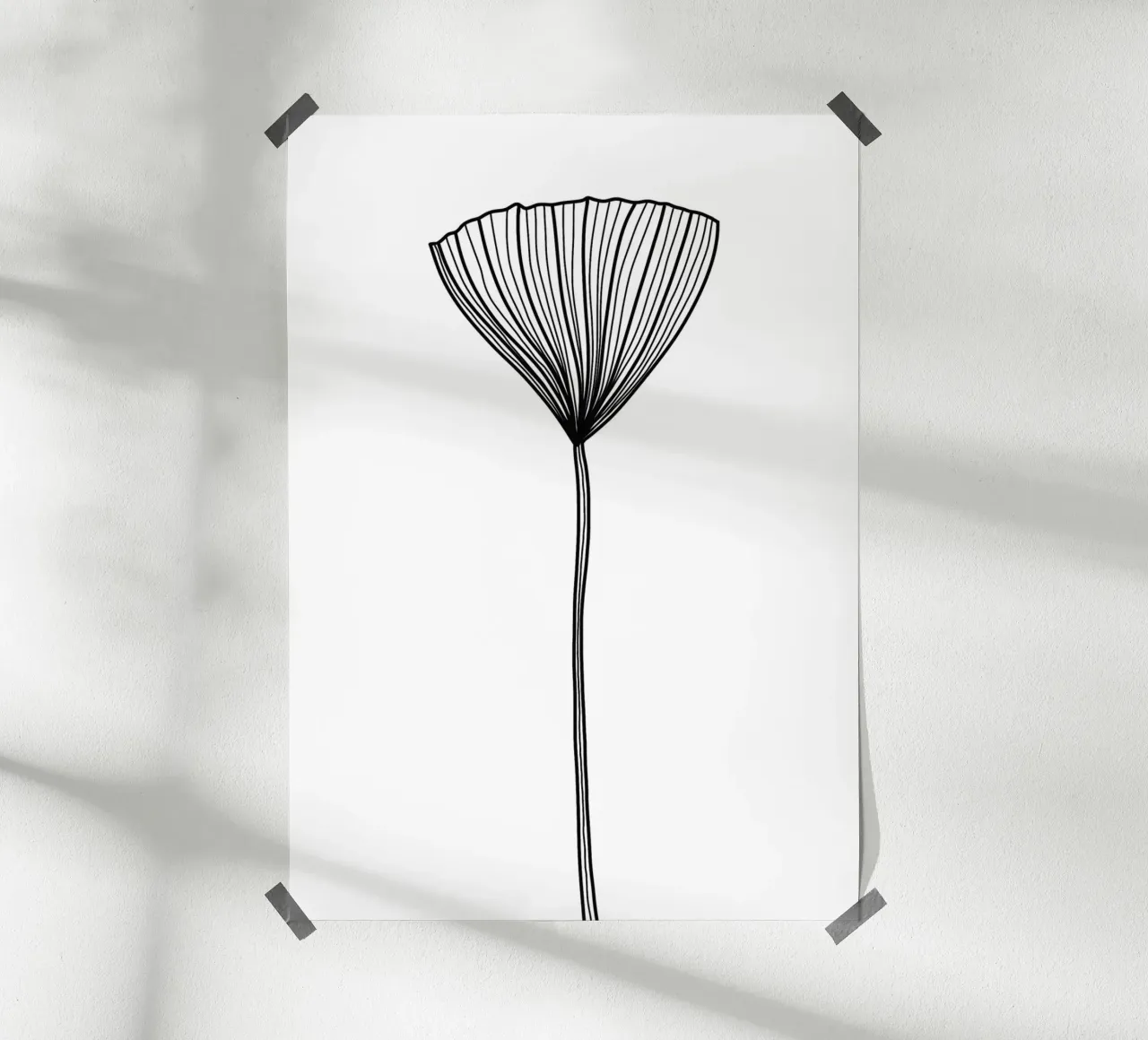 Pflanze II - mid century carta hahnemühle da BAINAI