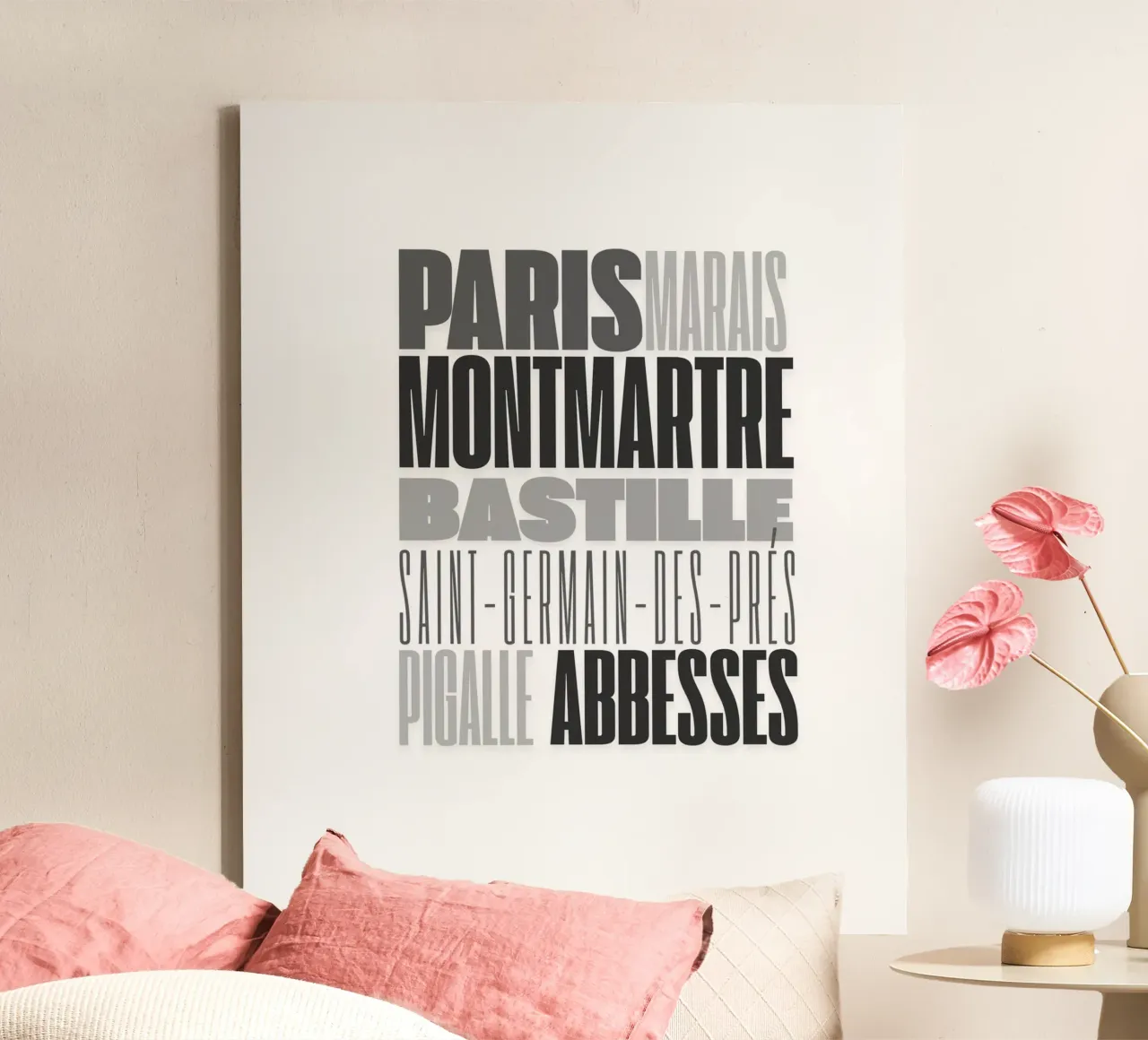 Paris canvas met Baklijst van Magdalena Martin Photography