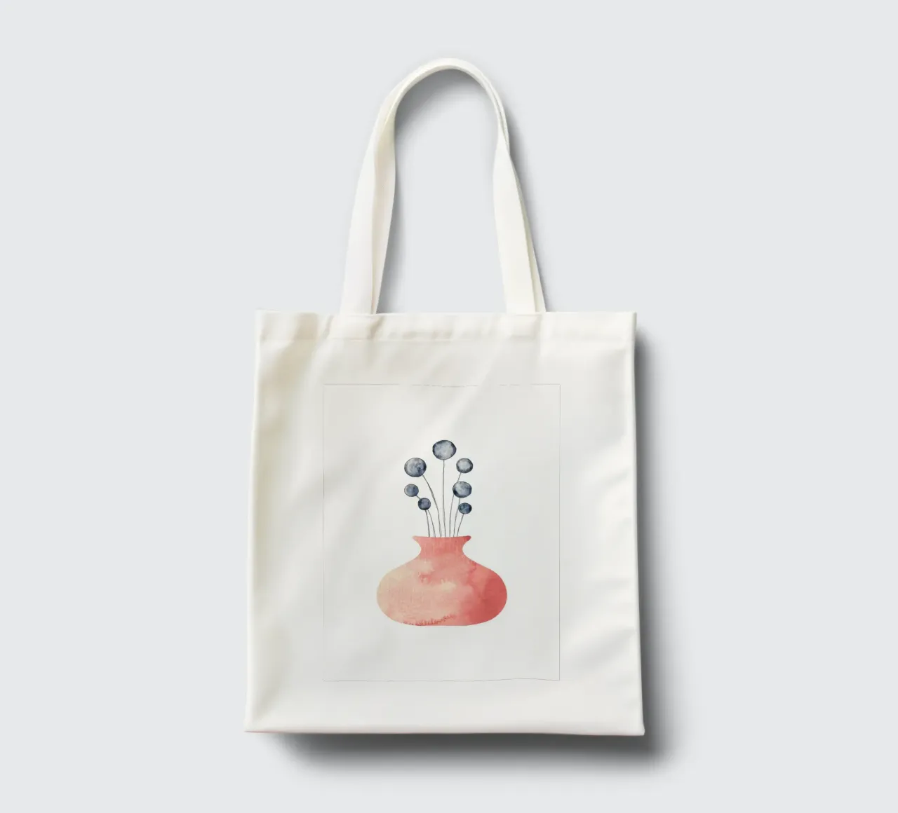 Wildblume in Vase tote bag by BAINAI