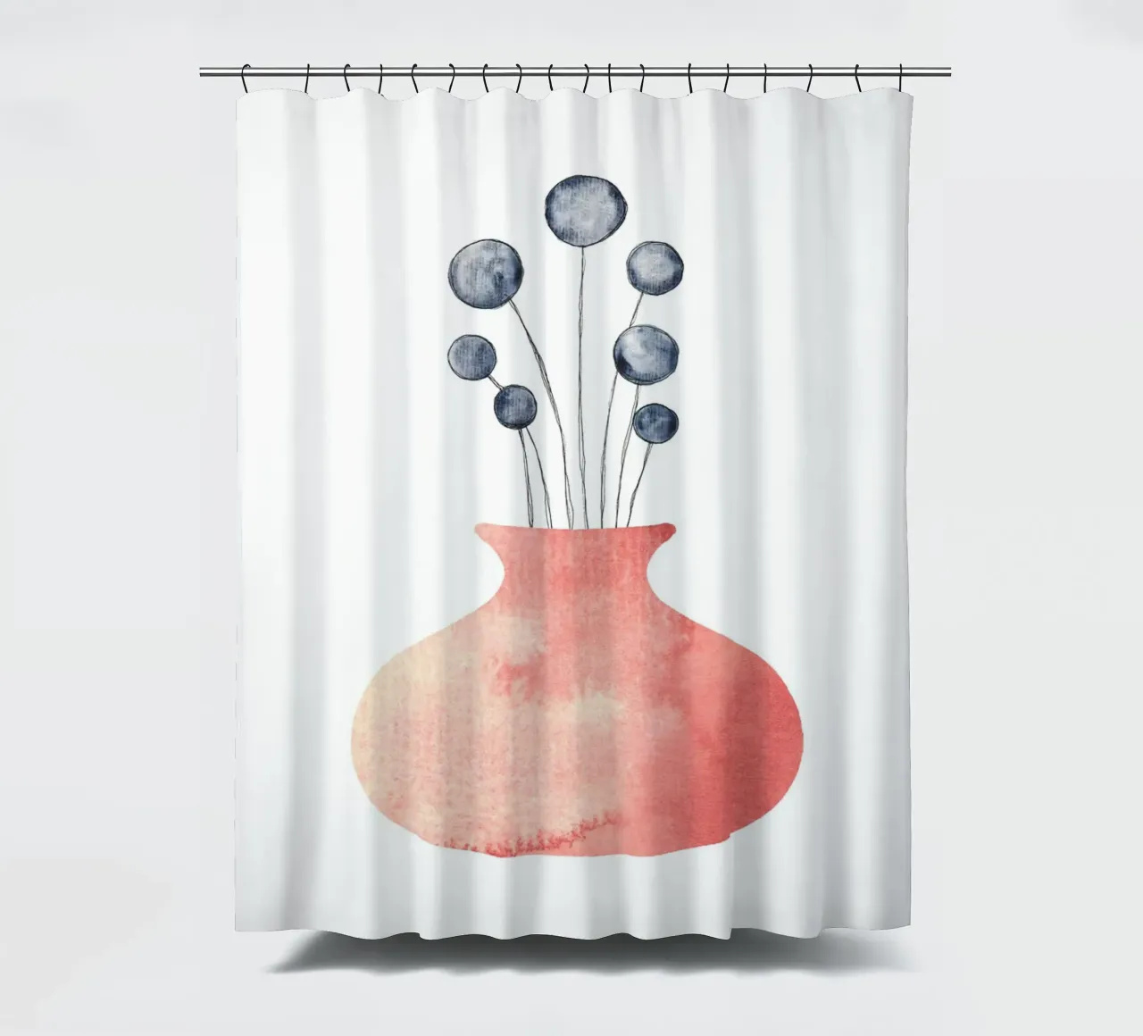 Wildblume in Vase tenda da doccia da BAINAI