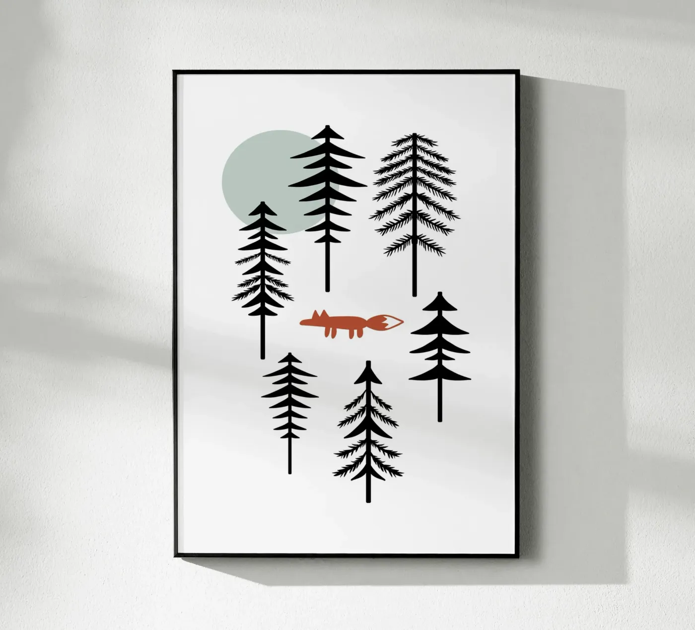 Wald und Fuchs acryl van BAINAI