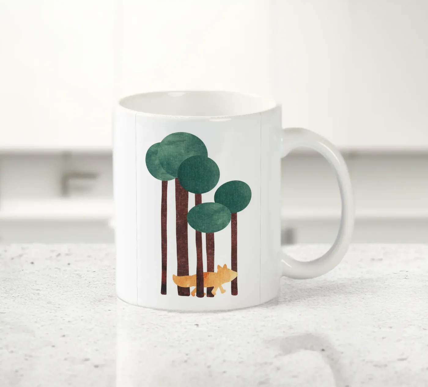 Fuchs im Wald ceramic mug by BAINAI