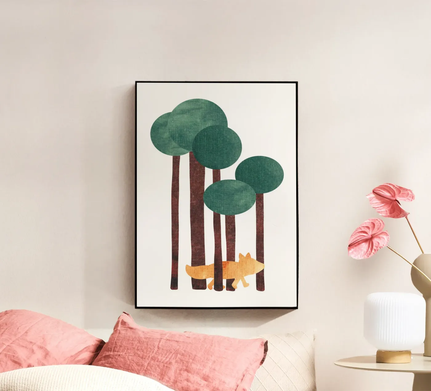 Fuchs im Wald Acryl-Glas von BAINAI