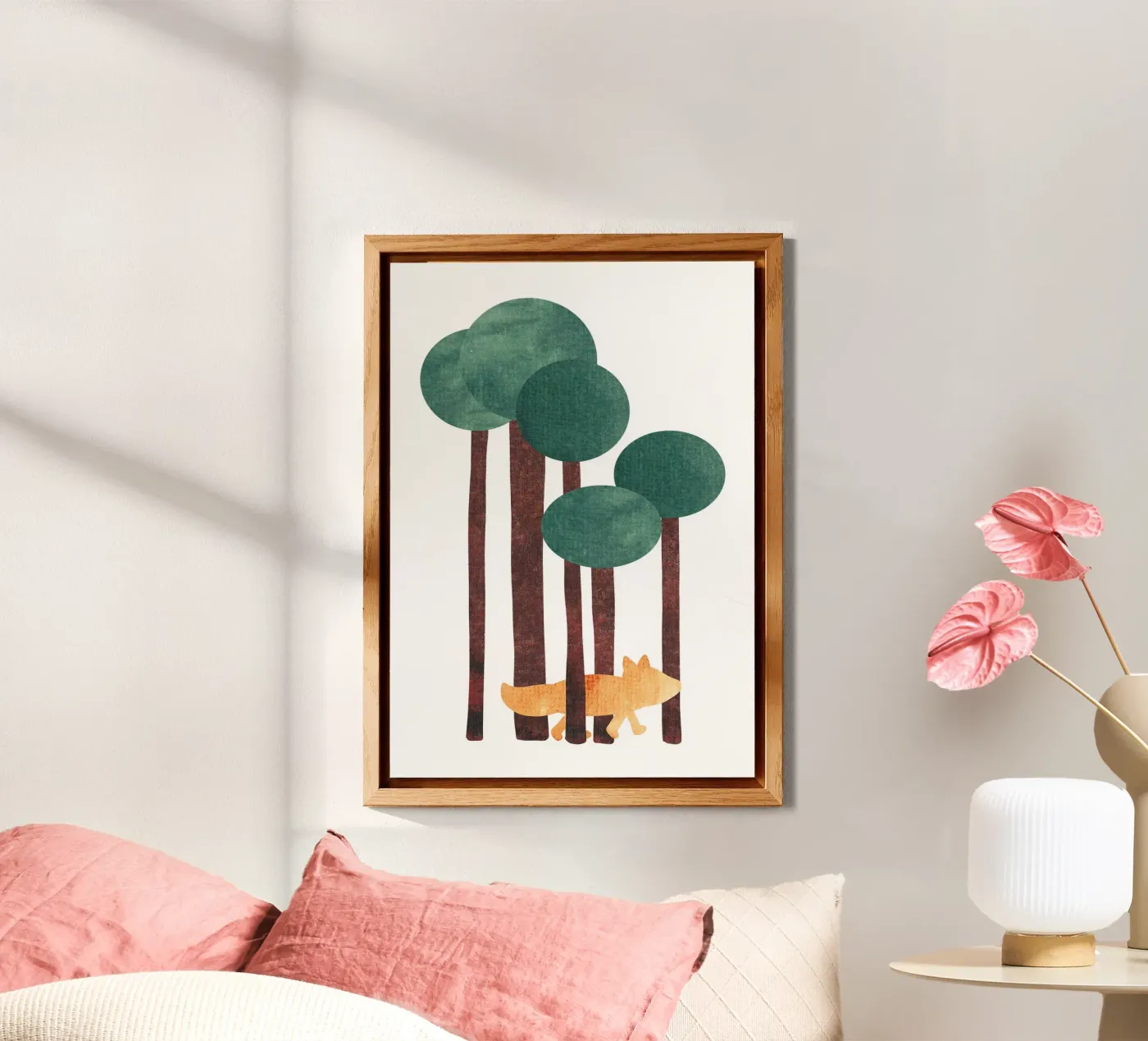 Fuchs im Wald alluminio dibond da BAINAI