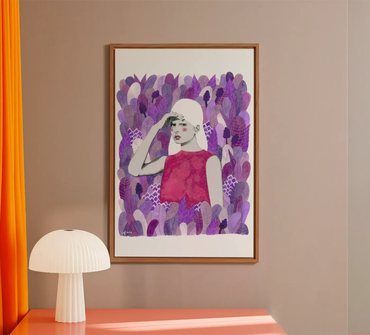 Dalila forex plate by Sofia Bonati