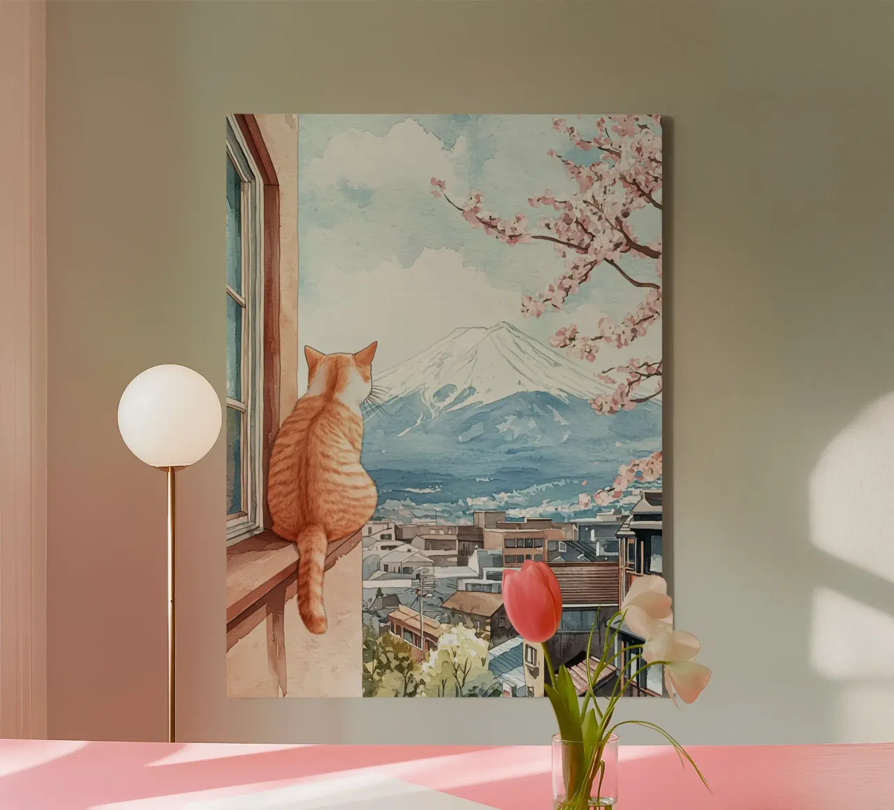 Cat's View of Fuji canvas by Sugoi
