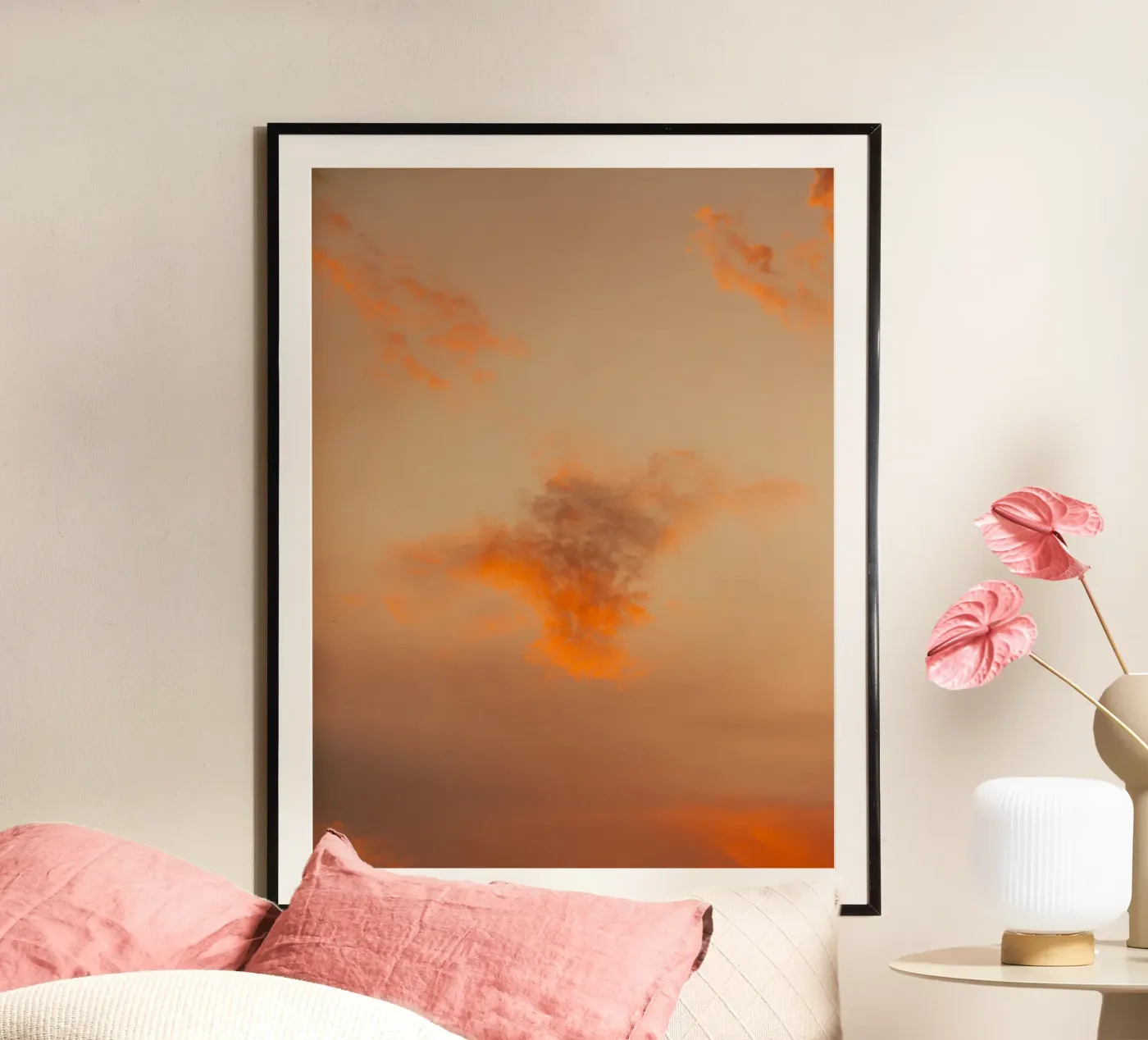 orange cloud poster by Fost