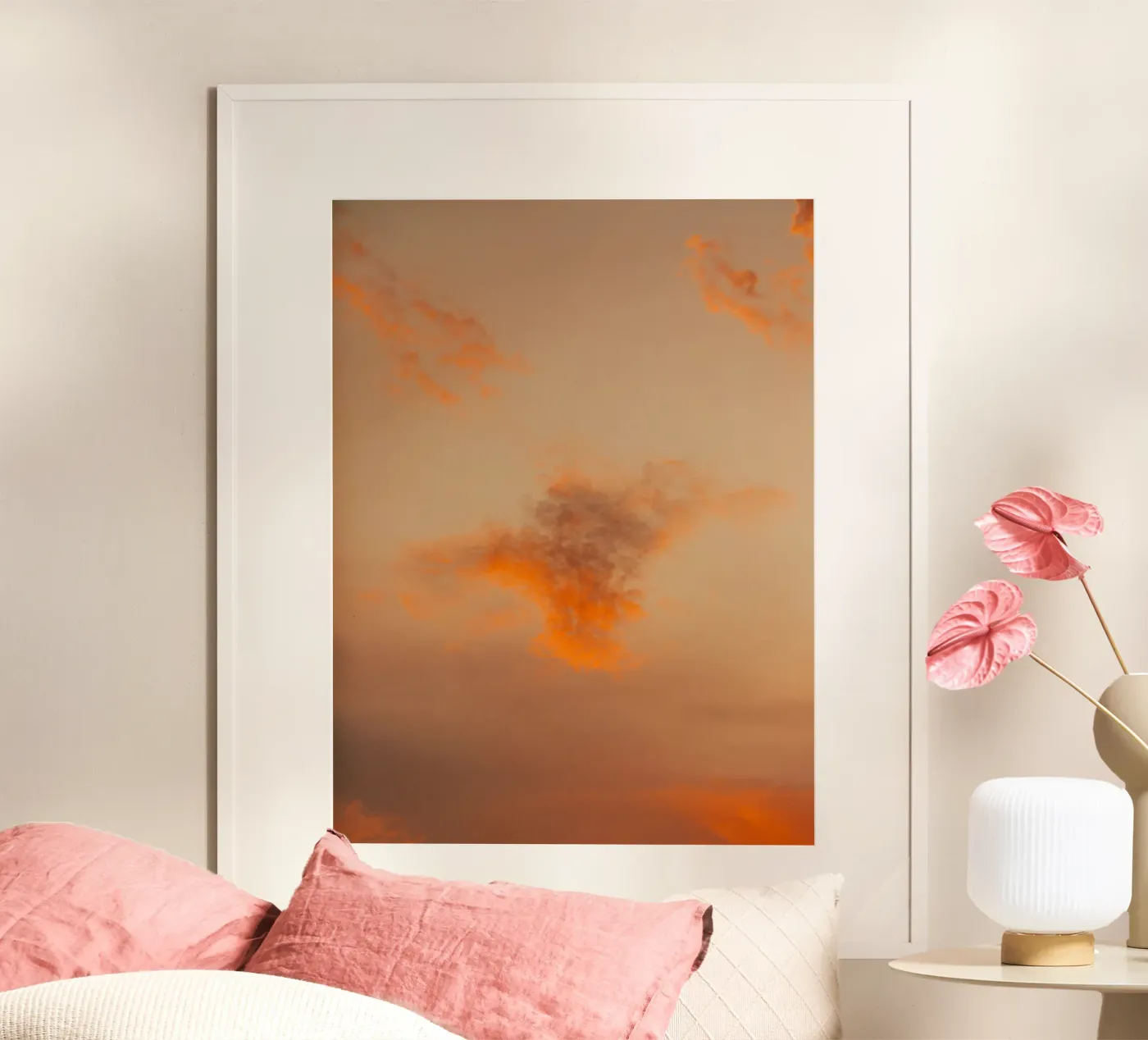 orange cloud poster by Fost