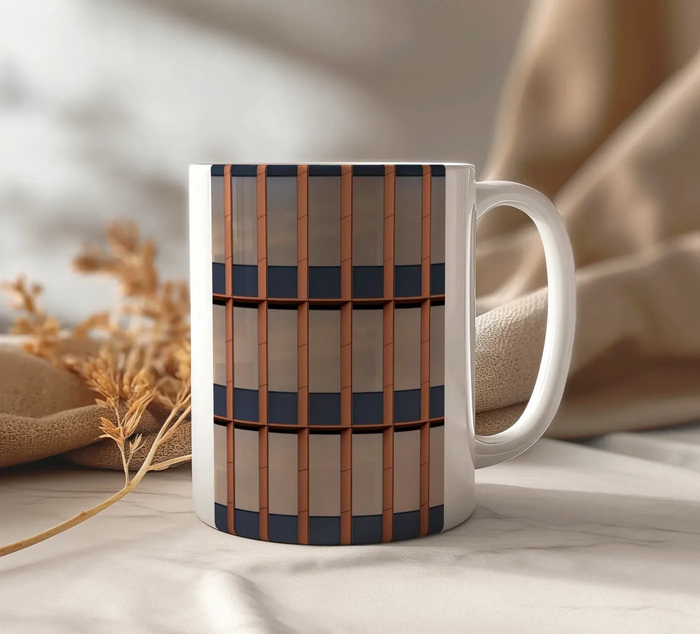 parallel windows ceramic mug by Fost