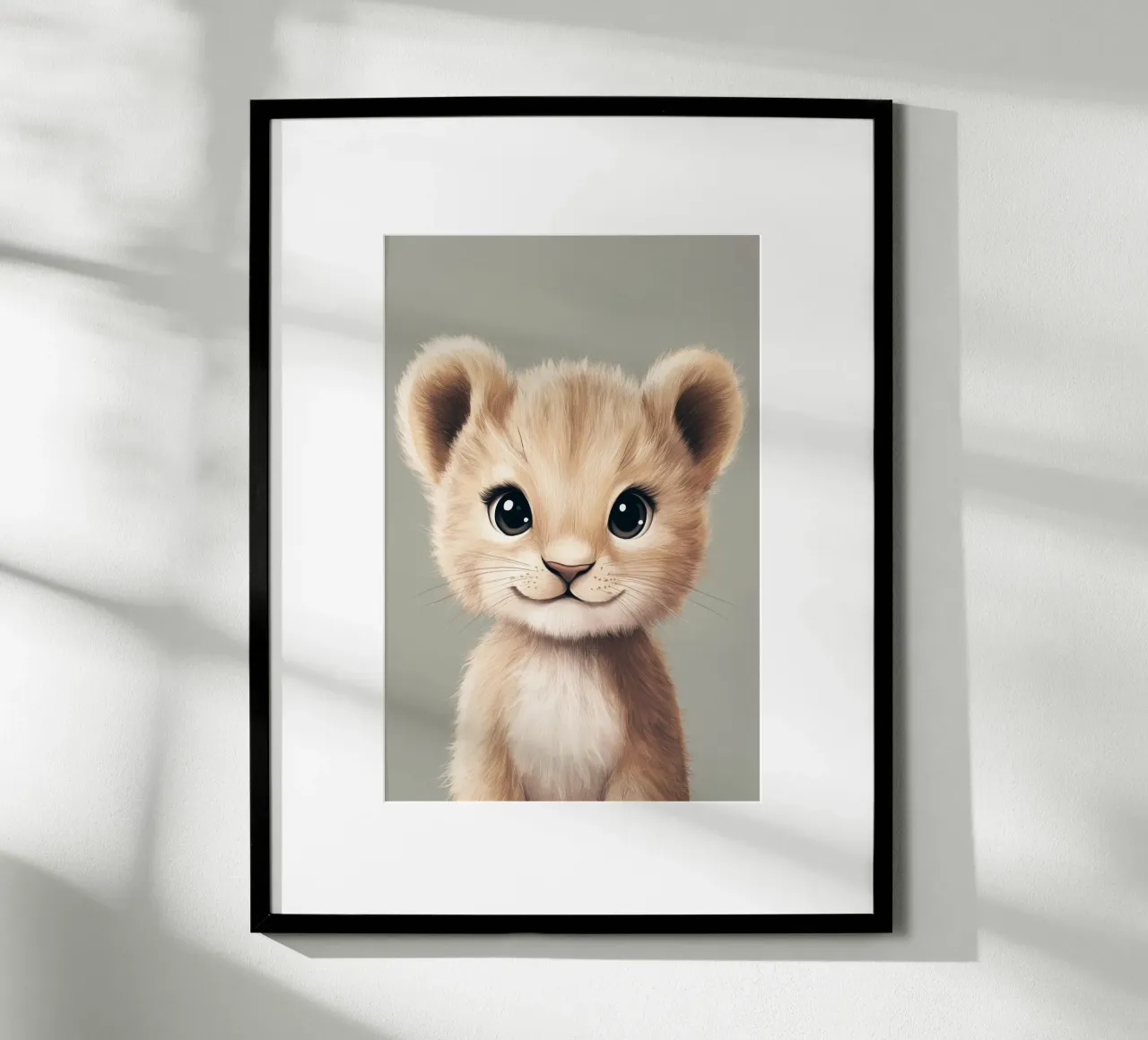 Eroe #4: Leonessa poster con telaio in alluminio da farbenhelden