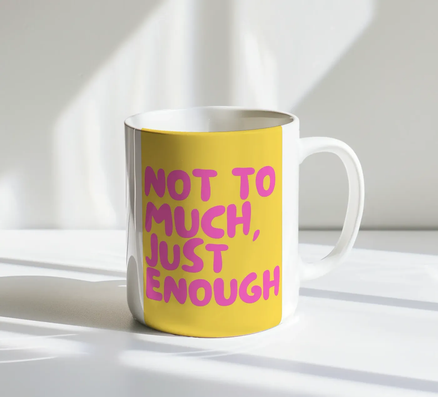 Enough ceramic mug by Tabea Jule
