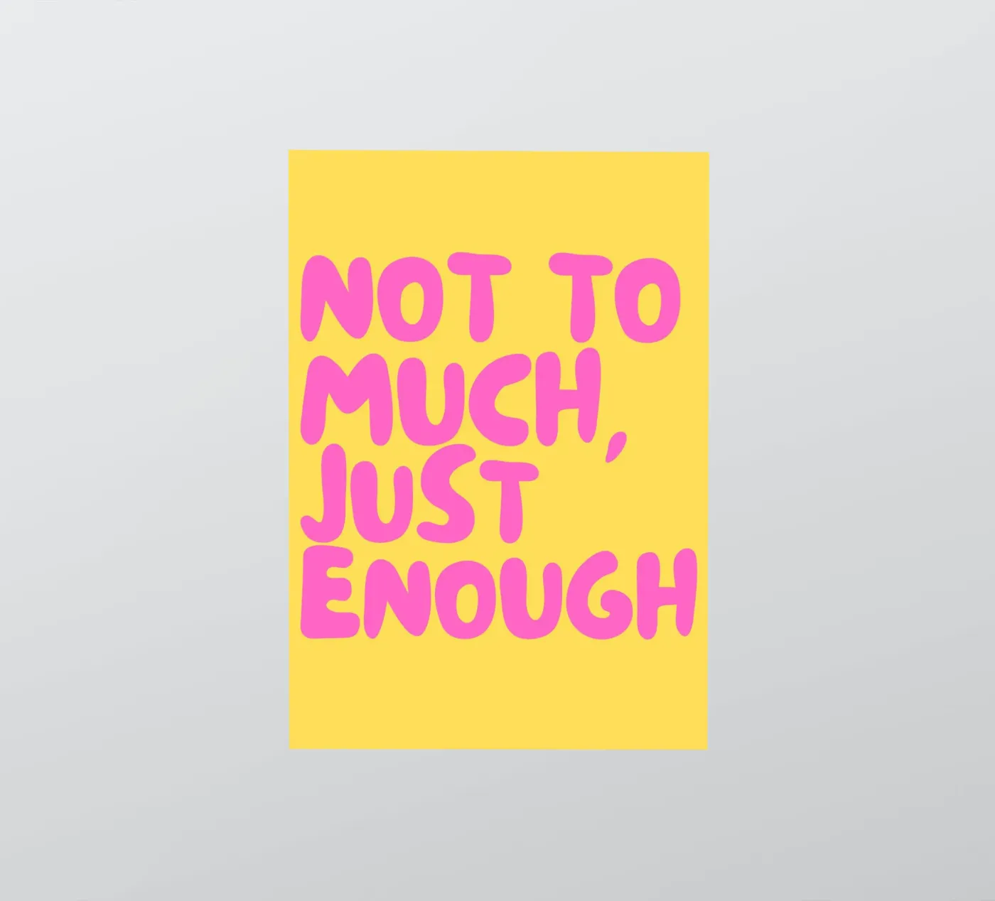Enough sticker by Tabea Jule