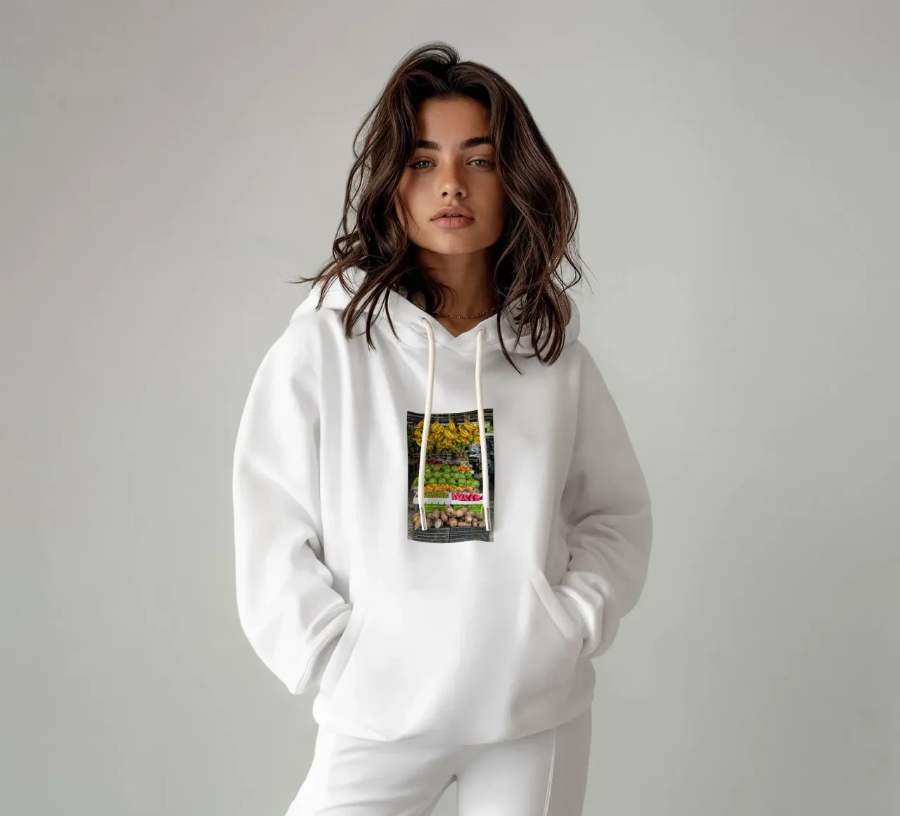 Banco di frutta felpa con cappuccio da Curious Collections by Marielle Leenders