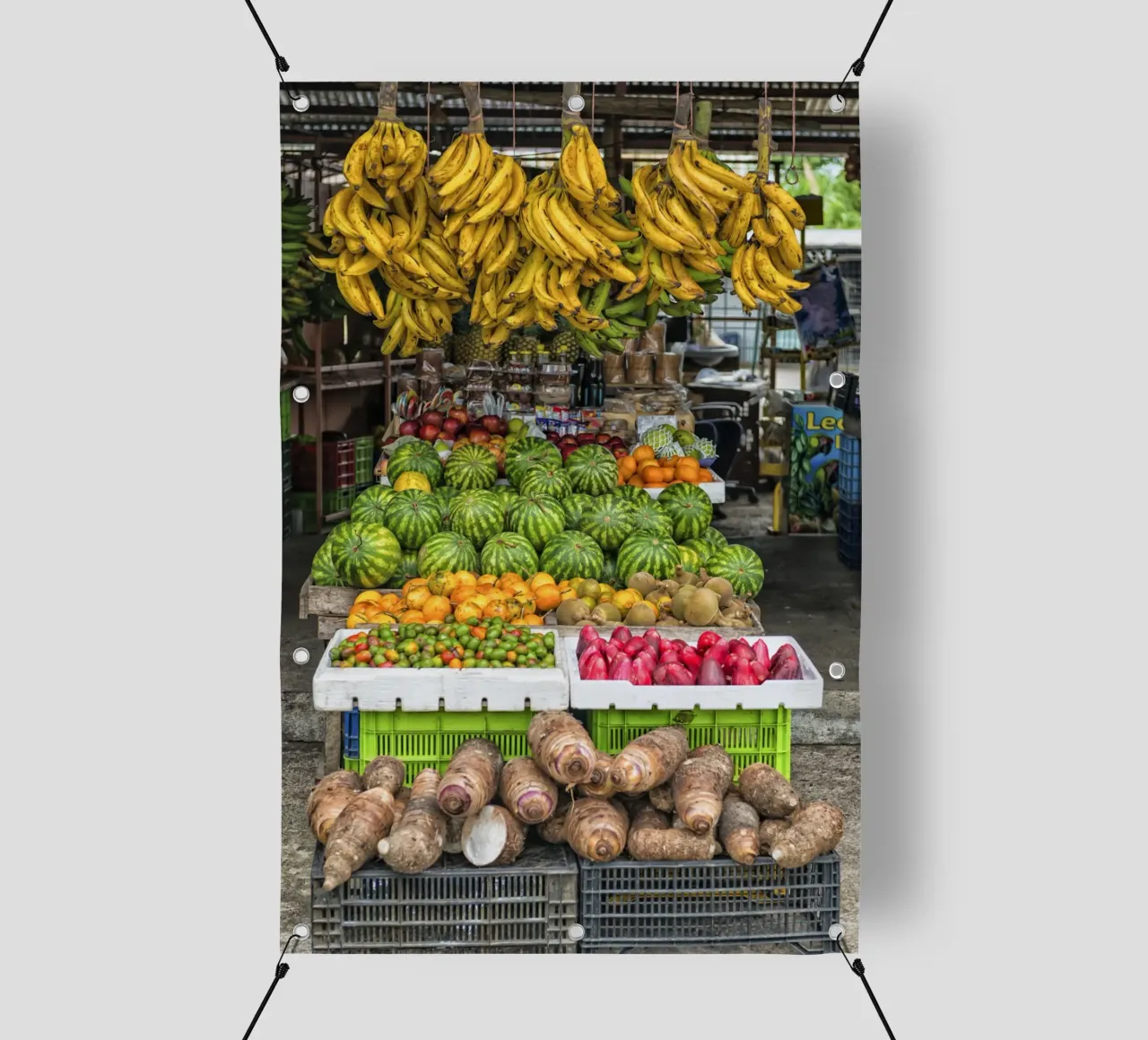 Banco di frutta telo in pvc da Curious Collections by Marielle Leenders