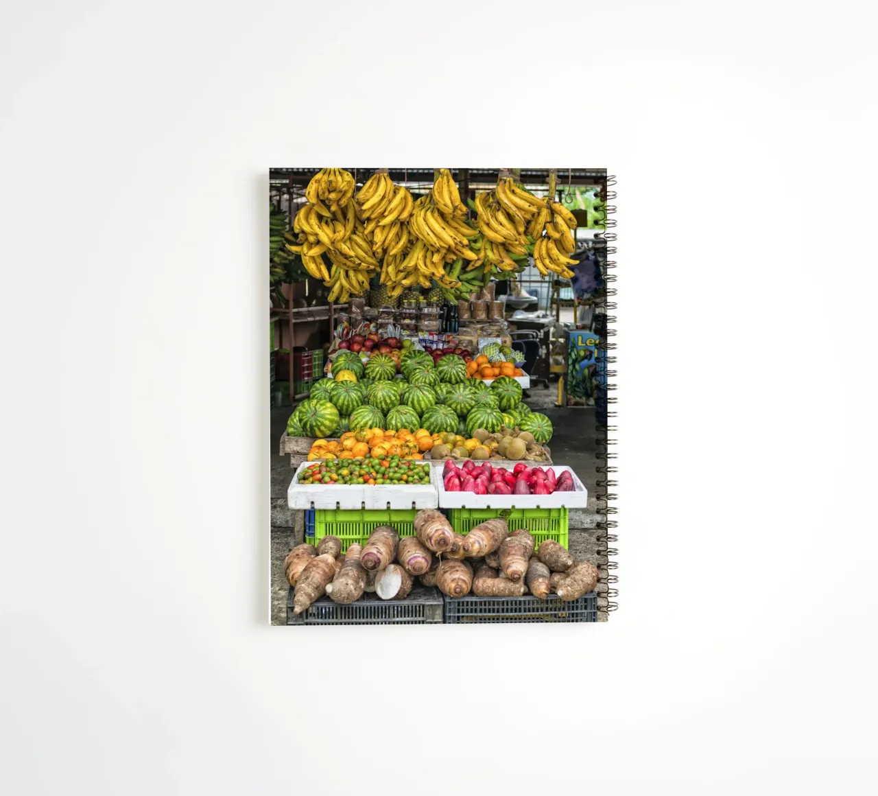 Fruit stand spiral notebook by Curious Collections by Marielle Leenders