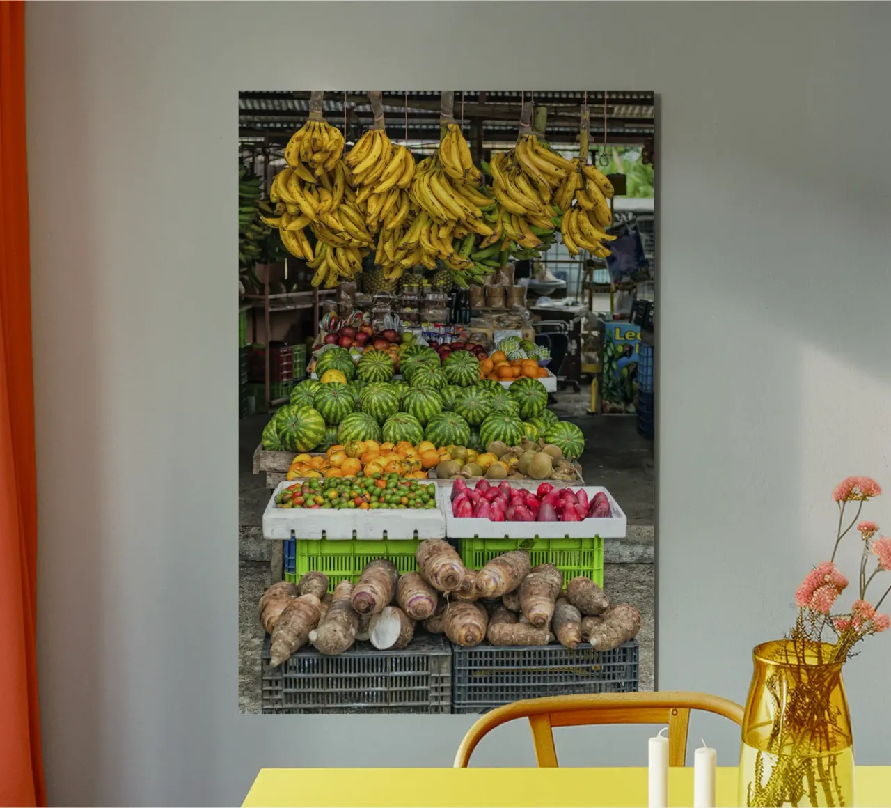 Banco di frutta alluminio dibond da Curious Collections by Marielle Leenders