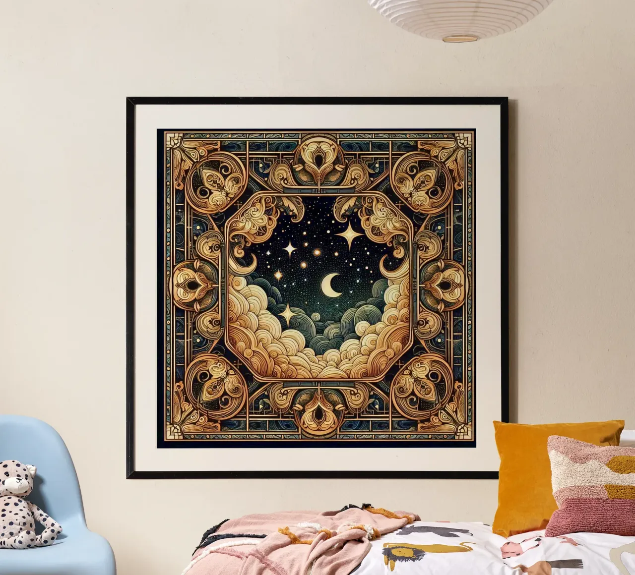 Night Sky poster da Art-Nouveau-Dsg