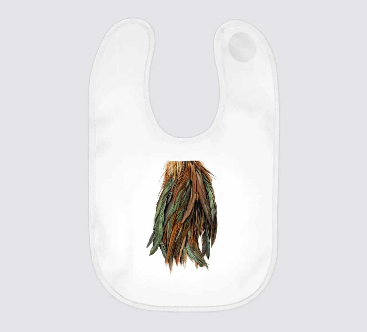 Piume verdi bavaglino da Curious Collections by Marielle Leenders