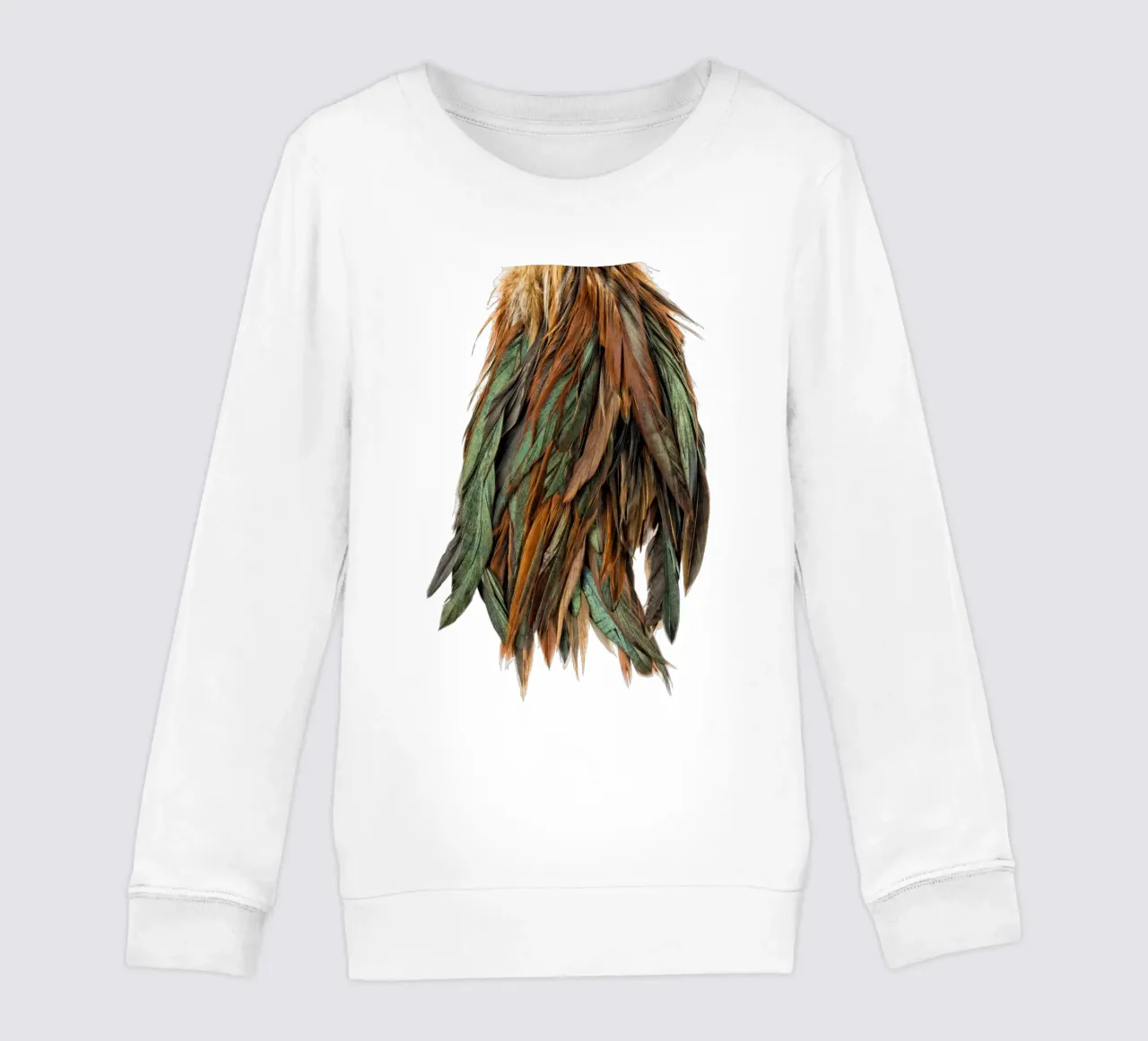 Piume verdi felpa bambino da Curious Collections by Marielle Leenders