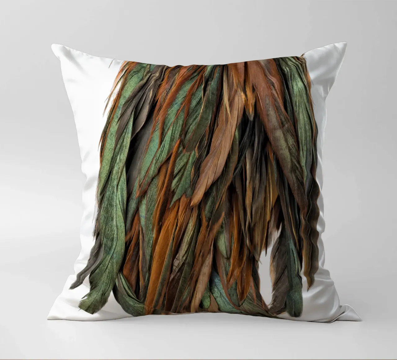 Piume verdi cuscino da Curious Collections by Marielle Leenders