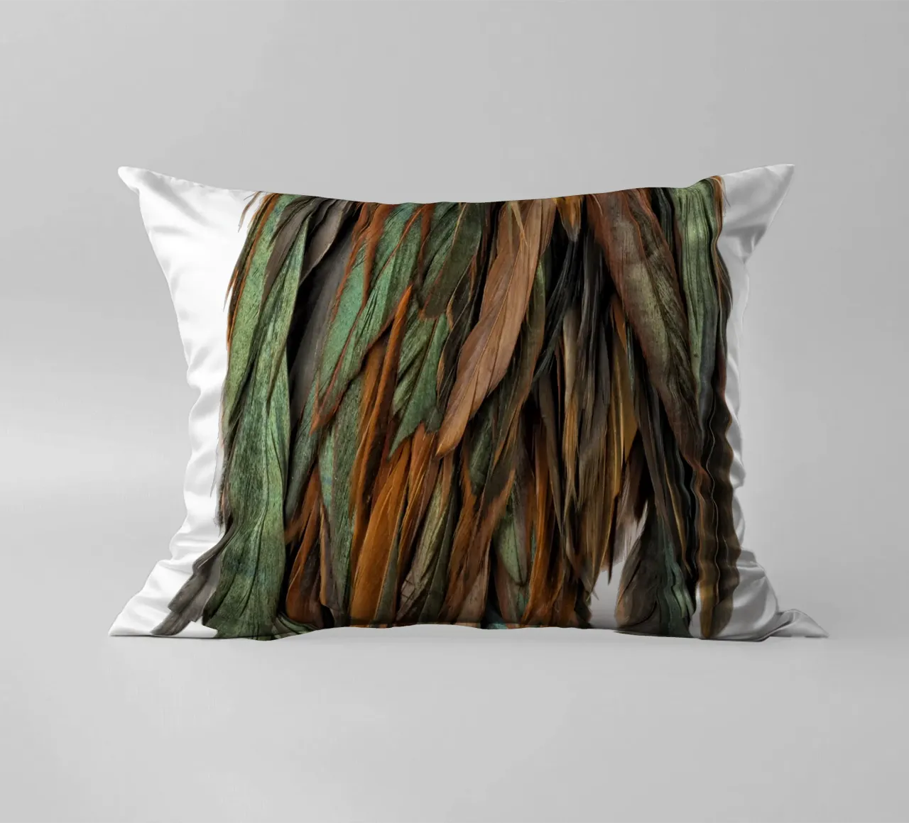 Piume verdi cuscino da Curious Collections by Marielle Leenders