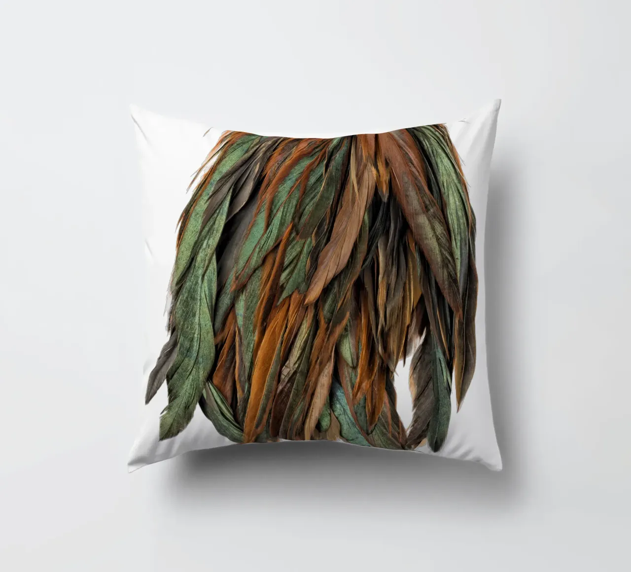 Piume verdi cuscino da Curious Collections by Marielle Leenders