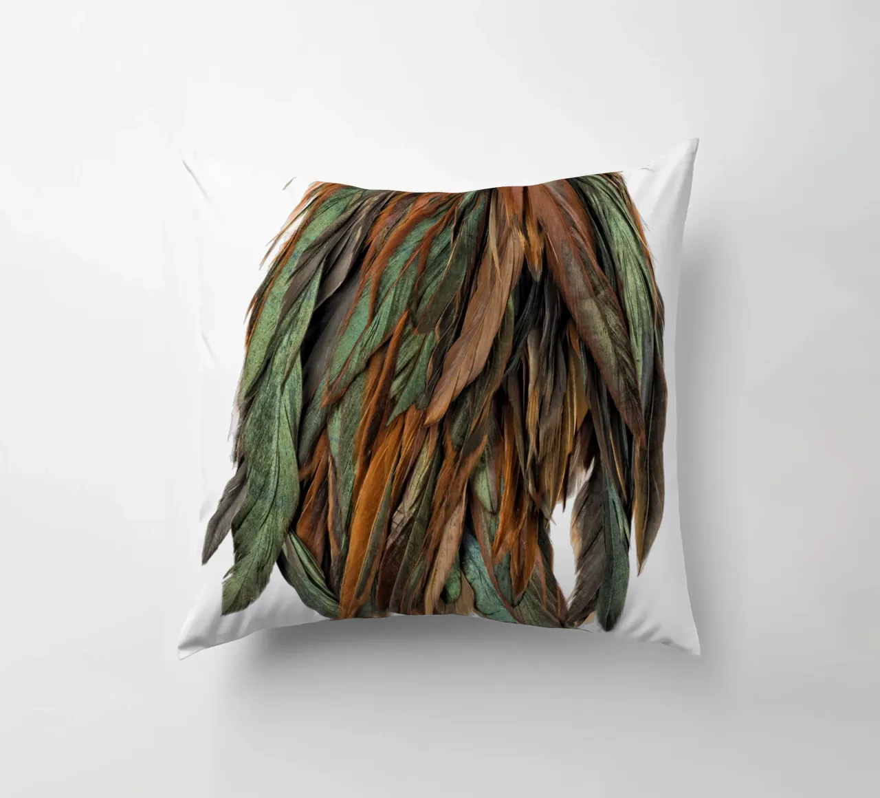 Piume verdi cuscino da Curious Collections by Marielle Leenders