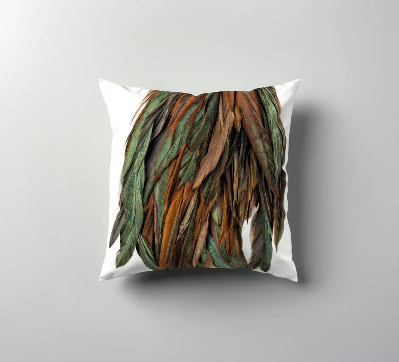 Piume verdi cuscino da Curious Collections by Marielle Leenders