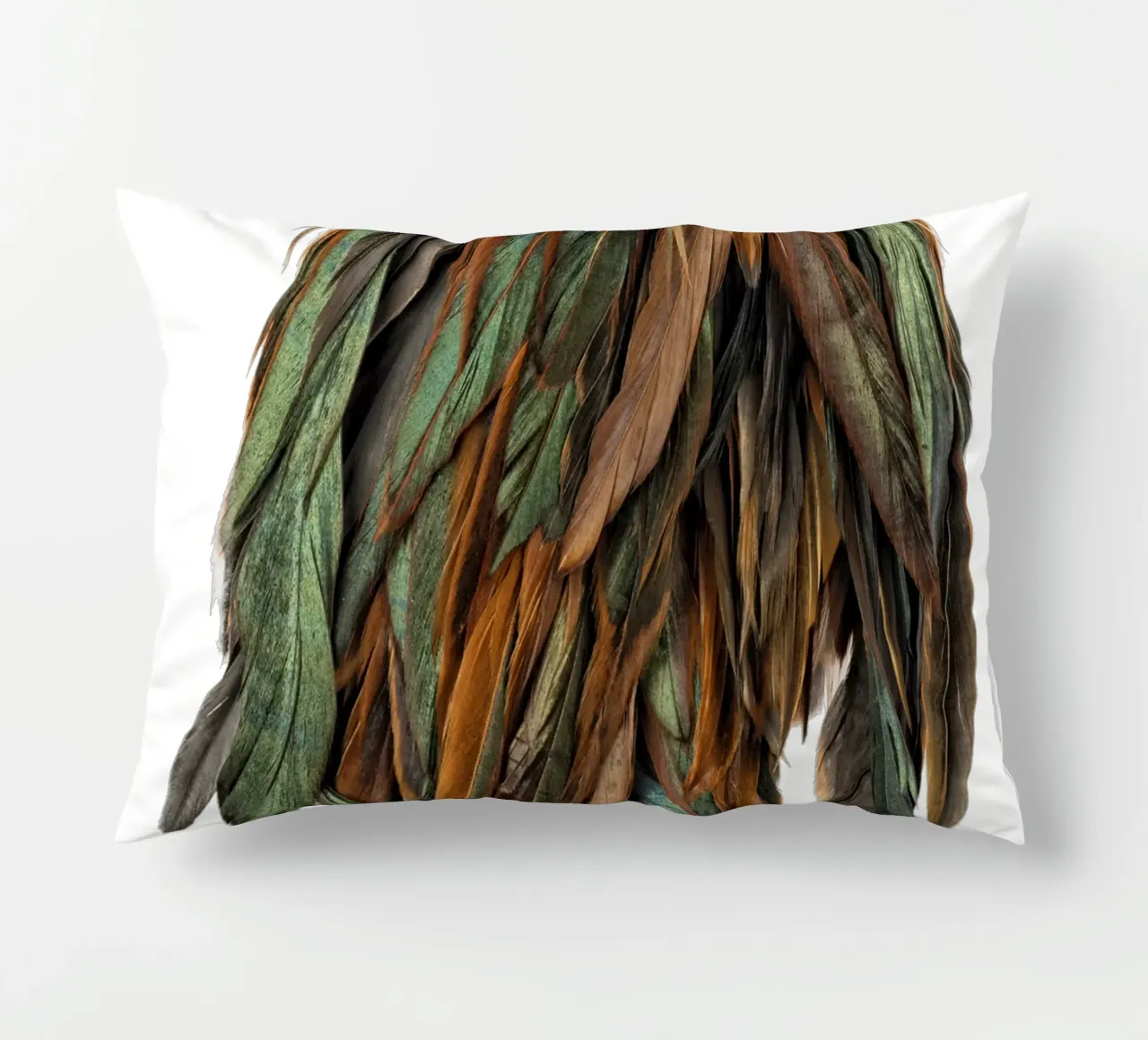 Piume verdi cuscino da Curious Collections by Marielle Leenders