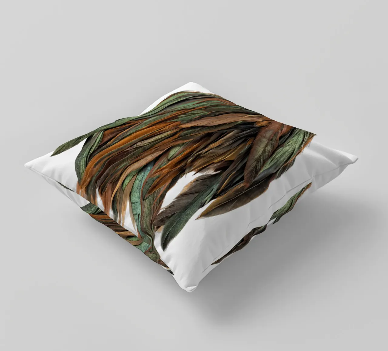 Piume verdi cuscino da Curious Collections by Marielle Leenders