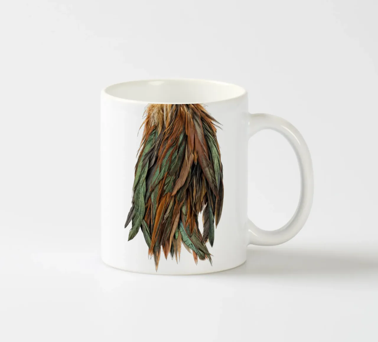 Piume verdi tazza in ceramica da Curious Collections by Marielle Leenders